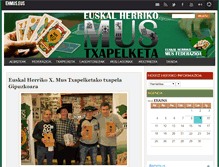 Tablet Screenshot of euskalherrikomustxapelketa.org